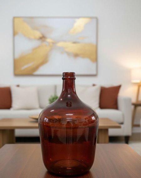 فازا زجاج ثقيل حجم وسط